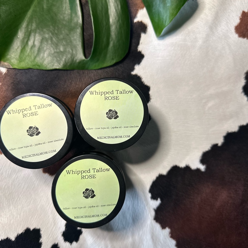 Whipped Tallow Rose Skincare -  4oz
